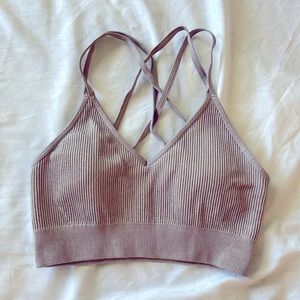 aerie strappy sports bra